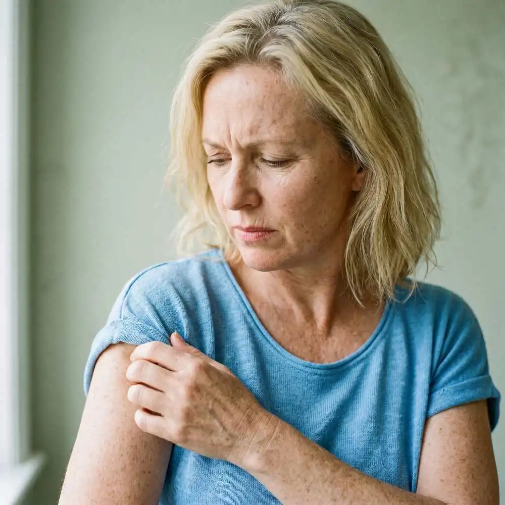 picor en la piel en menopausia mujer piel seca